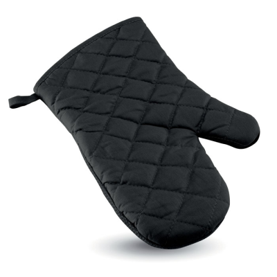 COTTON OVEN GLOVES in Black