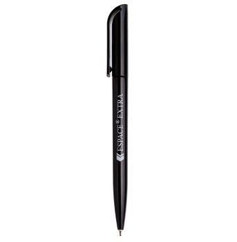 ESPACE EXTRA TWIST ACTION PLASTIC BALL PEN in Solid Black