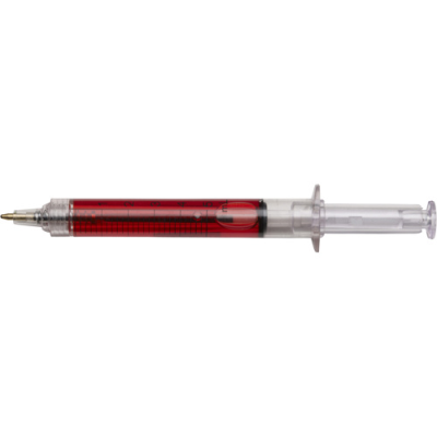 THE KIRBY - SYRINGE BALL PEN in Red