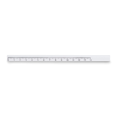 CARPENTERS PENCIL with Ruler in White