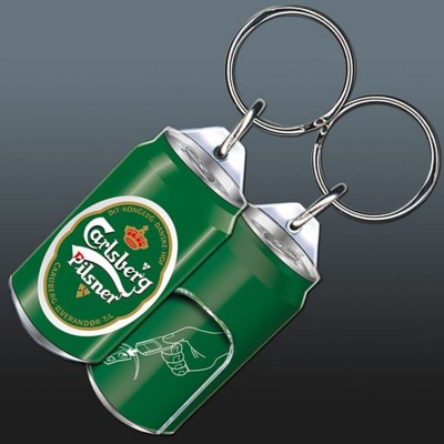 HIGH QUALITY ACRYLIC KEYRING with Ring Pull Can Opener