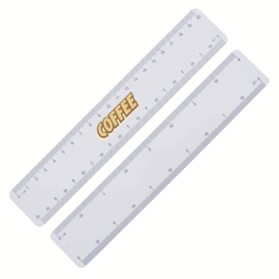 ULTRA SLIM SCALE RULER, IDEAL FOR MAILING, 200MM in White