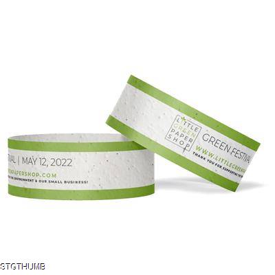 PLANTABLE SEED PAPER WRISTBAND