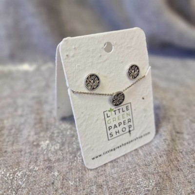 PLANTABLE SEEDED JEWELLERY BACKING CARD