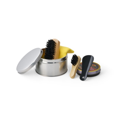 COBB 6-PIECE SHOE CLEANING KIT in Satin Silver