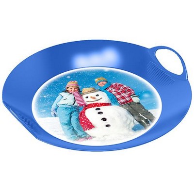 IMOULD BRANDED PLASTIC ROUND SNOW GLIDER TRAY