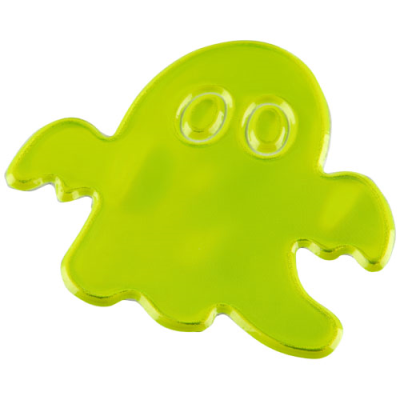 RFX™ S-12 GHOST M REFLECTIVE PVC STICKER in Neon Fluorescent Yellow
