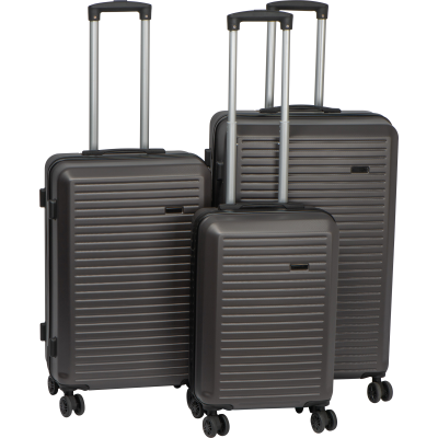 SUITCASE SET, 3 PIECES in Anthracite Grey