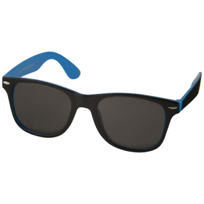 SUN RAY SUNGLASSES with Two Colour Tones in Process Blue & Solid Black