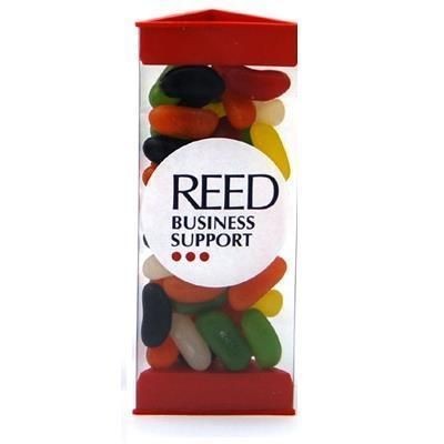 SMALL PRISM SHAPE SWEETS BOX with red End Cap