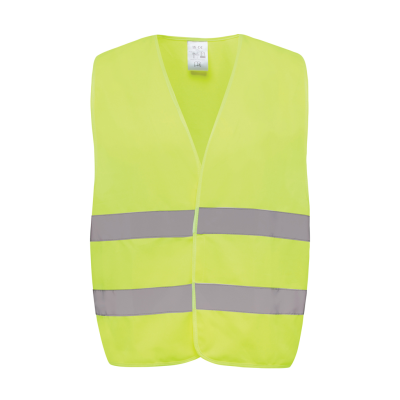 GRS RECYCLED PET HIGH-VISIBILITY SAFETY VEST in Yellow