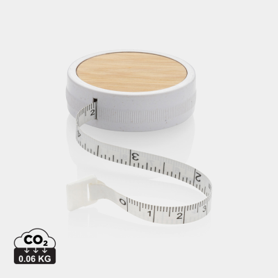 RCS RECYCLED PLASTIC & BAMBOO TAILOR TAPE in White, Brown