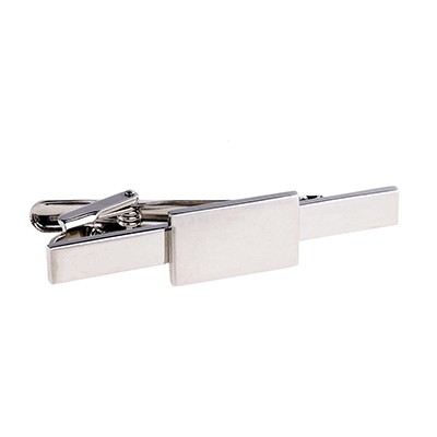 TIE CLIP with Rectangular Plate for Doming