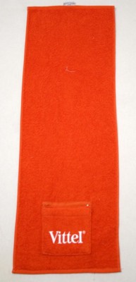SPORTS GYM FITNESS TOWEL, EMBROIDERED, with Pocket