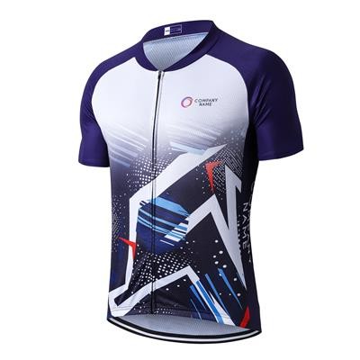 MENS SUBLIMATED STAND COLLAR RAGLAN SHORT SLEEVES CYCLING JERSEY