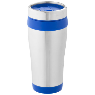 ELWOOD 410 ML THERMAL INSULATED TUMBLER in Silver & Blue