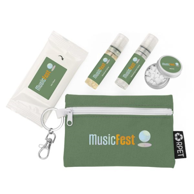 FESTIVAL KIT in a Printed Pouch on a Clip