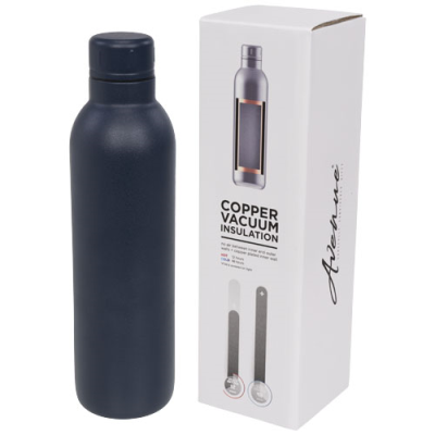 THOR 510 ML COPPER VACUUM THERMAL INSULATED WATER BOTTLE in Blue