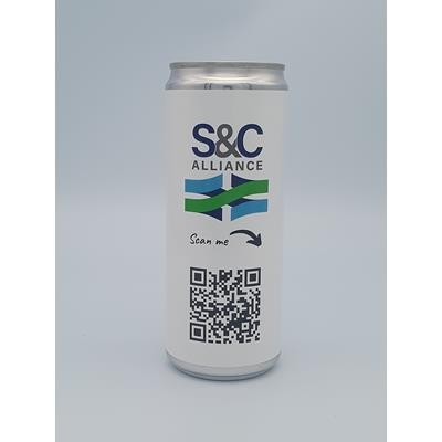 PERSONALISED CAN OF STILL OR SPARKLING WATER 330ML