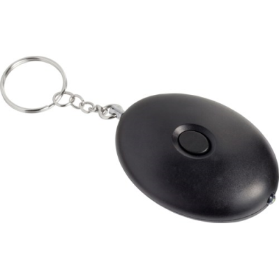 THE HELENA - KEYRING PERSONAL ALARM with Light in Black