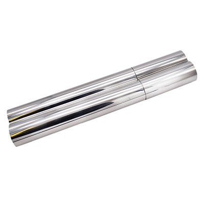 STAINLESS STEEL METAL DOUBLE CIGAR TUBE