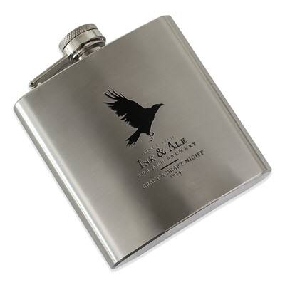 6OZ HIP FLASK in Silver