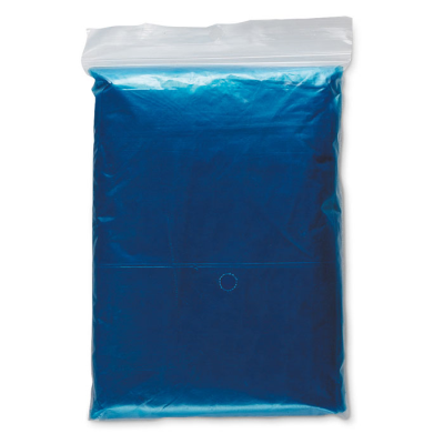 FOLDING RAINCOAT in Polybag in Blue