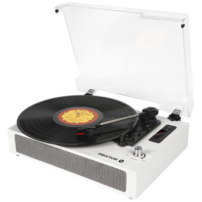 PRIXTON STUDIO DELUXE TURNTABLE AND MUSIC PLAYER in White