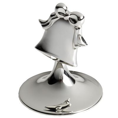 BELL METAL PLACE CARD HOLDER in Silver