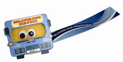 BUS & VAN & LORRY LOGO BUG with Full Colour Printed Ribbon