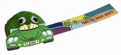 CAR LOGO BUG with Full Colour Printed Ribbon