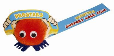 FOOTBALL SCARF HANDHOLDER LOGO BUG with Full Colour Printed Ribbon