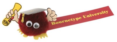 GRADUATE LOGO BUG with Full Colour Printed Ribbon