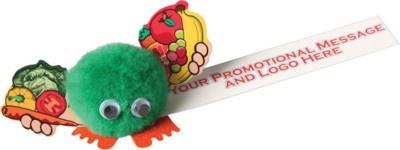 HEALTHY EATING HANDHOLDER LOGO BUG with Full Colour Printed Ribbon