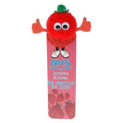 HEALTHY EATING STRAWBERRY BOOKMARK AD-BUG