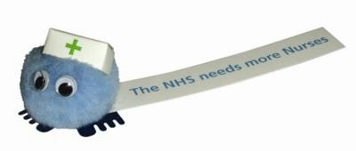 NURSE HAT LOGO BUG with Printed Ribbon