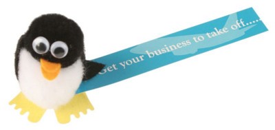 PENGUIN LOGO BUG with Full Colour Printed Ribbon
