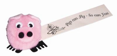 PIG LOGO BUG with Full Colour Printed Ribbon