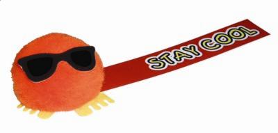 SUNGLASSES LOGO BUG with Full Colour Printed Ribbon