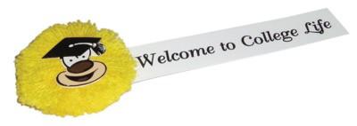 TEACHER MOPHEAD BUG with Full Colour Printed Ribbon