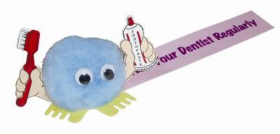TOOTHBRUSH HANDHOLDER LOGO BUG with Full Colour Printed Ribbon
