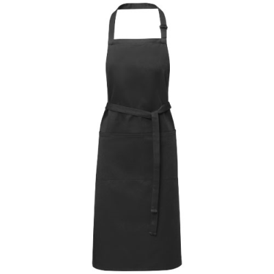 ANDREA 240 G & M² APRON with Adjustable Lanyard in Solid Black