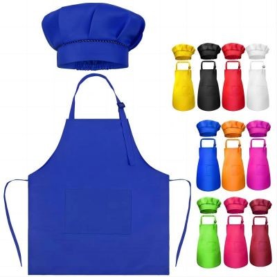 CHILDRENS APRONS CHEF HATS SET
