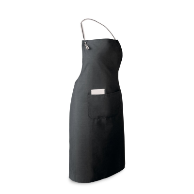 CHIVES APRON in Cotton & Polyester in Black