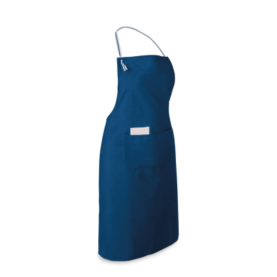 CHIVES APRON in Cotton & Polyester in Blue