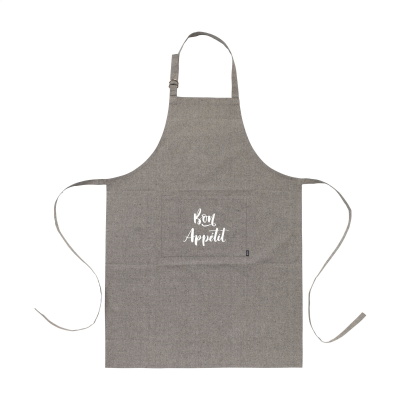 COCINA RECYCLED COTTON APRON in Black