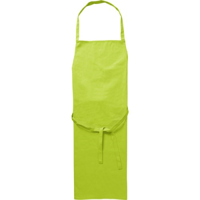COTTON APRON in Lime