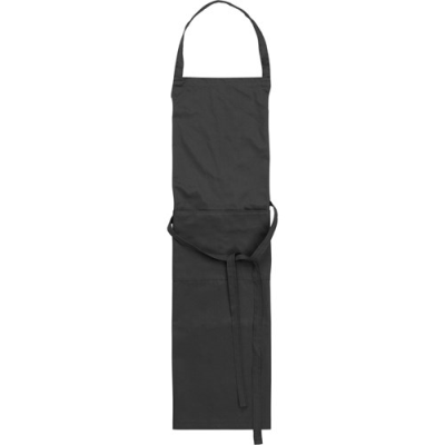 COTTON with Polyester Apron in Black