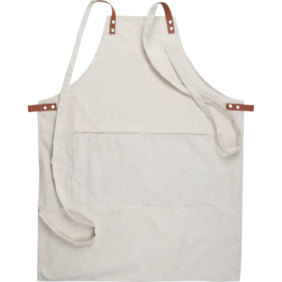 HIGH VALUE APRON MADE FROM COTTON in Beige