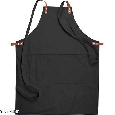 HIGH VALUE APRON MADE FROM COTTON in Black